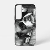 Coque Samsung Galaxy Chien de boxe sur Windows sill sgcna (Verso)