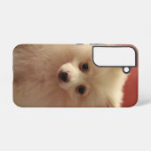 Coque Samsung Galaxy Chien de Poméranie mignon (Verso Horizontal)