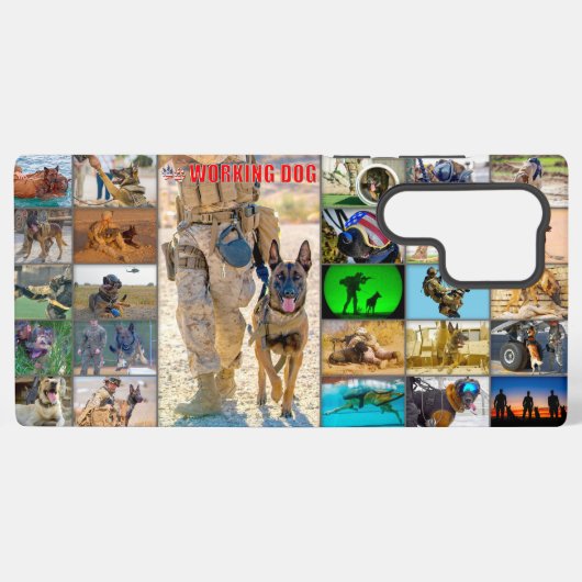 COQUE SAMSUNG GALAXY CHIEN DE TRAVAIL MILITAIRE AMÉRICAIN (Verso Horizontal)