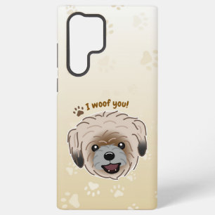 Coque Samsung Galaxy Chien Shih Tzu Heureux Amoureux Je Vous Aime Patte