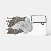 Coque Samsung Galaxy Chiens de Doberman noir et tan (Verso Horizontal)