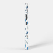 Coque Samsung Galaxy Chinoiserie Blue Echinacea Pattern (Côté droit)