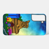 Coque Samsung Galaxy Chiot dans une boîte, Joyeux Noël (Verso Horizontal)