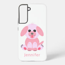 Chiot Mignon Personnalisé Rose Dessin Animé