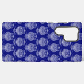 Coque Samsung Galaxy Chouette (bleu foncé) - Coque Samsung (S22 Ultra) (Verso Horizontal)