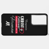 Coque Samsung Galaxy Christ Follower déguisé en chrétien pompier (Côté gauche)