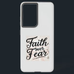 Coque Samsung Galaxy  Christmas Ornament Faith Inspired<br><div class="desc">Carry your faith wherever you go with this elegant Faith Over Fear phone case. Designed to protect your phone while inspiring your heart, it’s the perfect blend of style and spirituality. Durable, functional, and full of meaning — a daily reminder to live boldly and trust God. Available for multiple phone...</div>