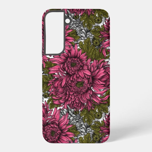 Coque Samsung Galaxy Chrysanthème rose (Verso)