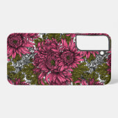 Coque Samsung Galaxy Chrysanthème rose (Verso Horizontal)