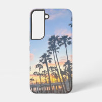 Ciel bleu avec des nuages roses Oceanside Californ