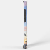 Coque Samsung Galaxy Ciel bleu avec nuages roses Oceanside California (Côté droit)