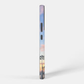 Coque Samsung Galaxy Ciel bleu avec nuages roses Oceanside California (Côté droit)