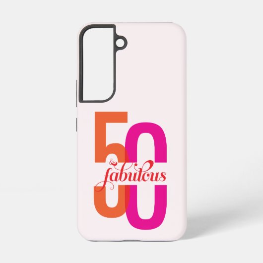 Coque Samsung Galaxy Cinquante et fabuleux 50e anniversaire (Verso)