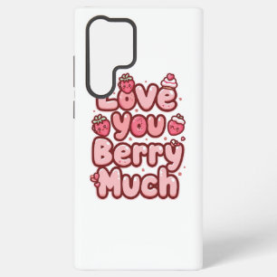 Coque Samsung Galaxy Citation de fruit et de cupcake pour la Saint-Vale