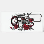 Coque Samsung Galaxy Citation de style tatouage romantique foncé (Verso Horizontal)