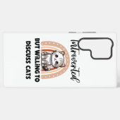 Coque Samsung Galaxy Citation drôle pour amateur de chats introverti (Verso Horizontal)