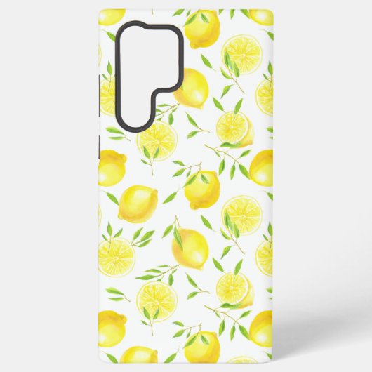 Coque Samsung Galaxy Citrons et feuilles (Verso)