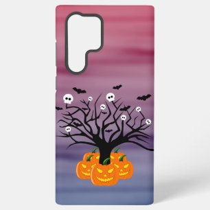 Coque Samsung Galaxy Citrouille d'Halloween Jack o’ Lanterne Dead Tree