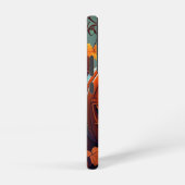 Coque Samsung Galaxy Citrouille orange effrayant avec visage, Halloween (Côté droit)