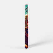 Coque Samsung Galaxy Citrouille orange effrayant avec visage, Halloween (Côté droit)