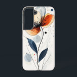 Coque Samsung Galaxy Citrus Fern Delicate<br><div class="desc">Citrus Fern Des éléments floraux oranges et verts délicats dansent dans une palette d'agrumes rafraîchissante.</div>