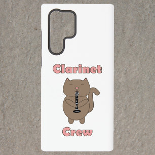 Coque Samsung Galaxy Clarinet Crew Cat drôle