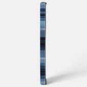 Coque Samsung Galaxy Classic Blue Plaid Motif - Design Tartan tendance (Côté gauche)