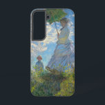 Coque Samsung Galaxy Claude Monet - La Promenade, Femme avec un Parasol<br><div class="desc">La Promenade,  Femme avec un Parasol / Madame Monet et son fils / La Promenade / La Femme a l'ombrelle - Claude Monet,  1875</div>