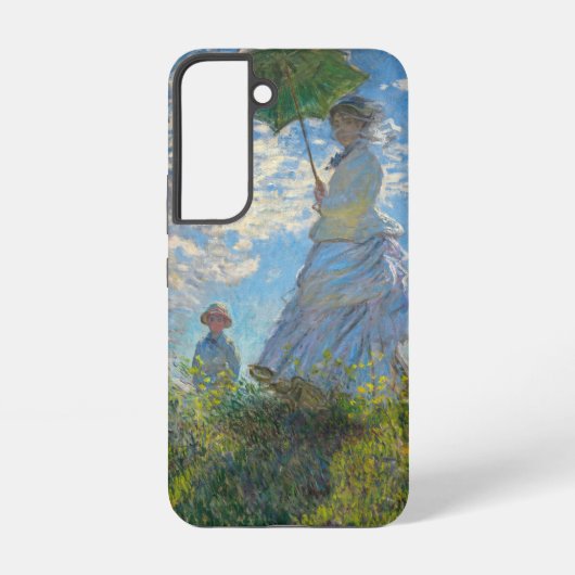 Coque Samsung Galaxy Claude Monet - La Promenade, Femme avec un Parasol (Verso)