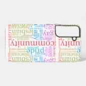 Coque Samsung Galaxy Cloud de mot communautaire LGBTQ+ SlipperyJoe (Verso Horizontal)