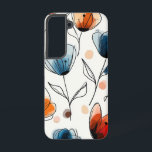 Coque Samsung Galaxy Cluster de tir de paix<br><div class="desc">Des fleurs de pêche brillantes éclatent contre une toile enneigée en amas épars.</div>