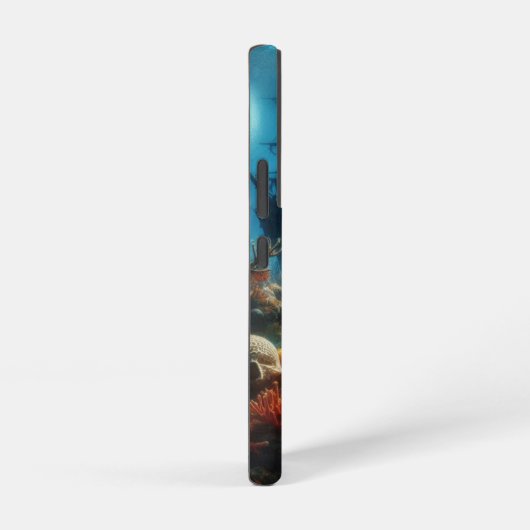 Coque Samsung Galaxy Coastal/nautical tiger shark & coral reef (Côté droit)