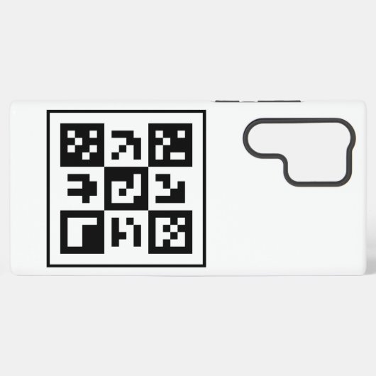 Coque Samsung Galaxy code qr (Verso Horizontal)
