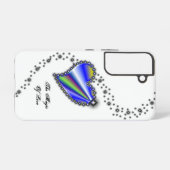 Coque Samsung Galaxy Coeur arc-en-ciel avec étoiles, La magie de l'amou (Verso Horizontal)