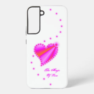Coque Samsung Galaxy Coeur arc-en-ciel avec étoiles, La magie de l'amou