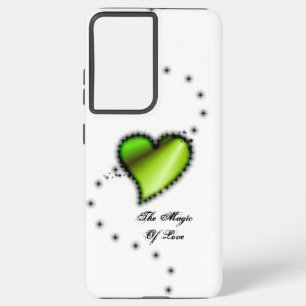Coque Samsung Galaxy Coeur arc-en-ciel avec étoiles, La magie de l'amou