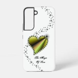 Coque Samsung Galaxy Cœur arc-en-ciel avec étoiles, La magie de l'amour