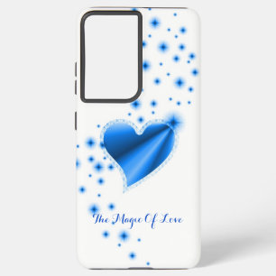 Coque Samsung Galaxy Cœur arc-en-ciel avec étoiles, La magie de l'amour