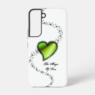 Coque Samsung Galaxy Cœur Arc-en-Ciel avec Étoiles, La Magie de l'Amour