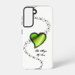 Coque Samsung Galaxy Cœur Arc-en-Ciel avec Étoiles, La Magie de l'Amour