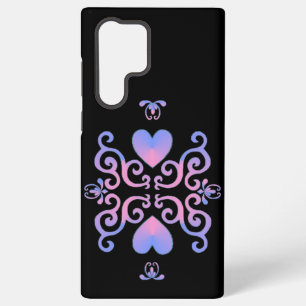 Coque Samsung Galaxy Cœur Arc-en-ciel et Lys