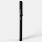 Coque Samsung Galaxy Coeur arc-en-ciel violet avec étoiles sur noir (Côté droit)