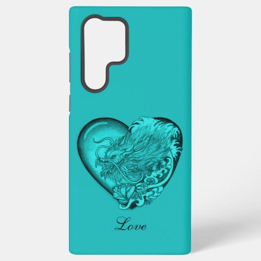 Coque Samsung Galaxy Cœur de dragon (Verso)