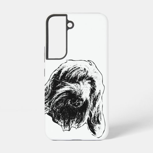 Coque Samsung Galaxy Cœur de Spinone débraillé (Verso)