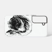 Coque Samsung Galaxy Cœur de Spinone débraillé (Verso Horizontal)