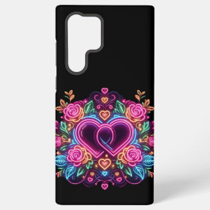 Coque Samsung Galaxy Coeur néon coloré Saint Valentin