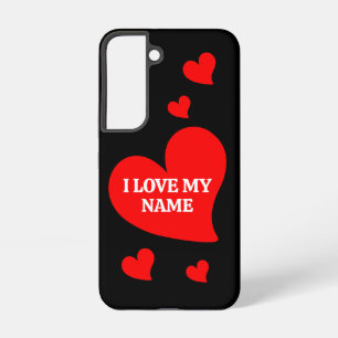 COQUE SAMSUNG GALAXY COEUR ROUGE TRENDY J'AIME MA VALENTINE ROMANTIQUE