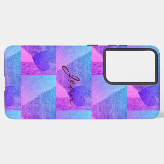 Coque Samsung Galaxy Coeurs (Côté gauche)