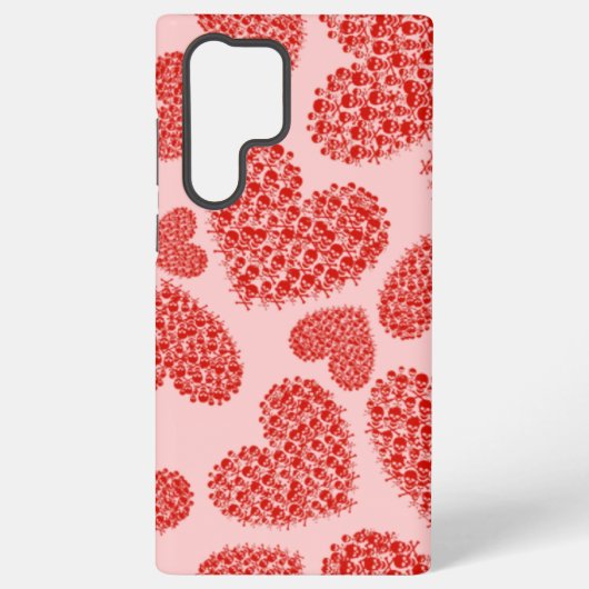 Coque Samsung Galaxy Coeurs des crânes (Verso)