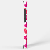 Coque Samsung Galaxy Coeurs griffés rouges et roses modernes Valentine  (Côté droit)